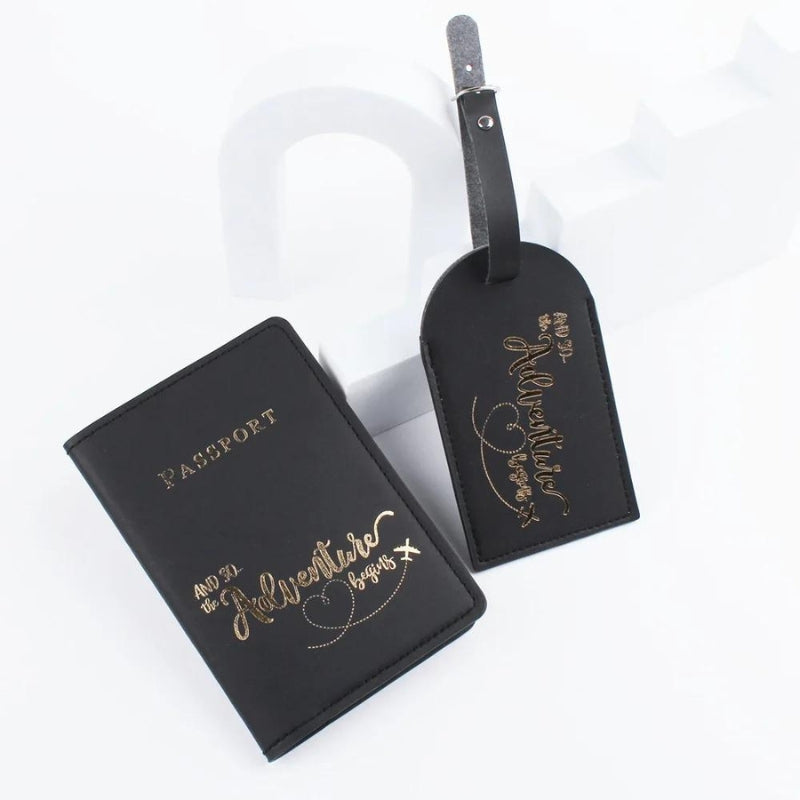 Pack - Etiquette Bagage Et Etui Passeport