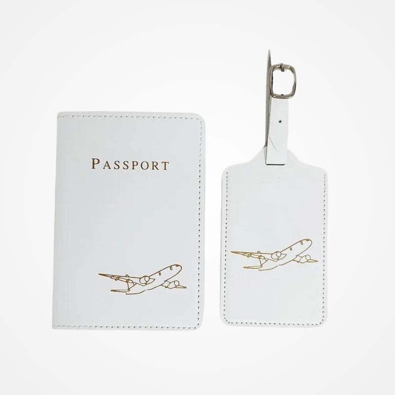 Pack - Etiquette Bagage Et Etui Passeport
