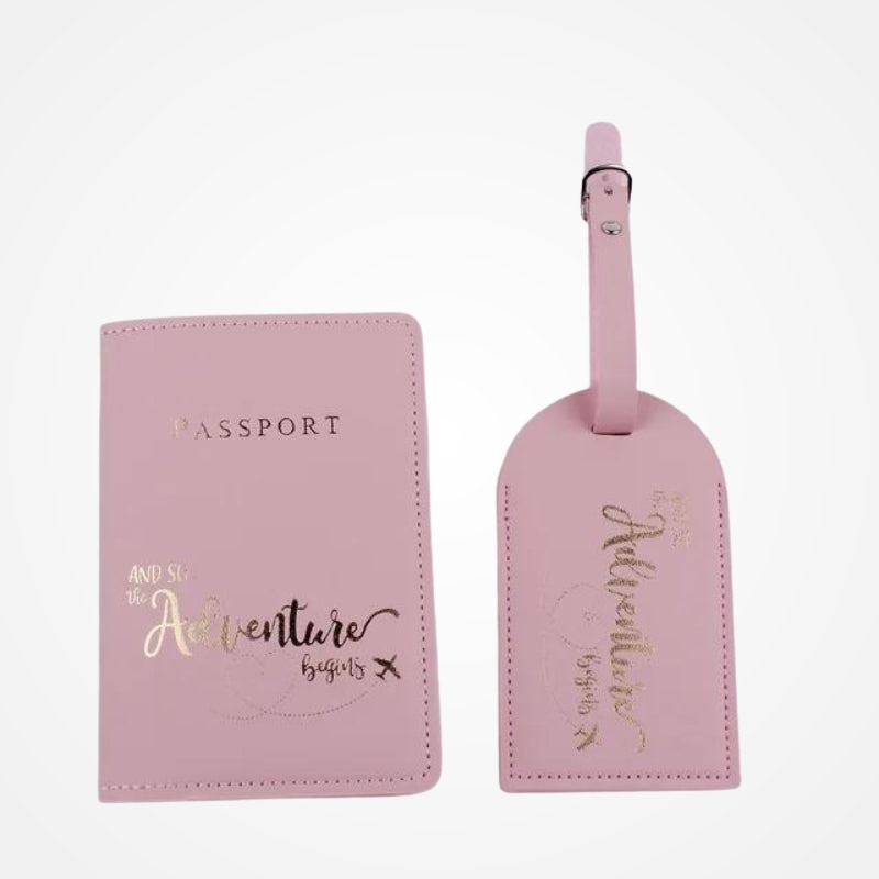 Pack - Etiquette Bagage Et Etui Passeport