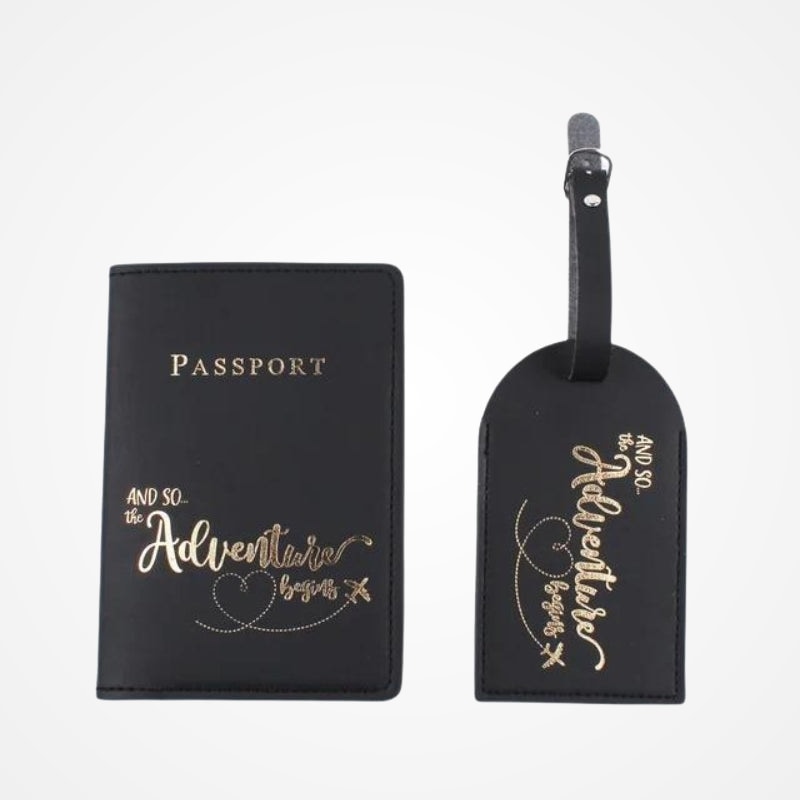 Pack - Etiquette Bagage Et Etui Passeport