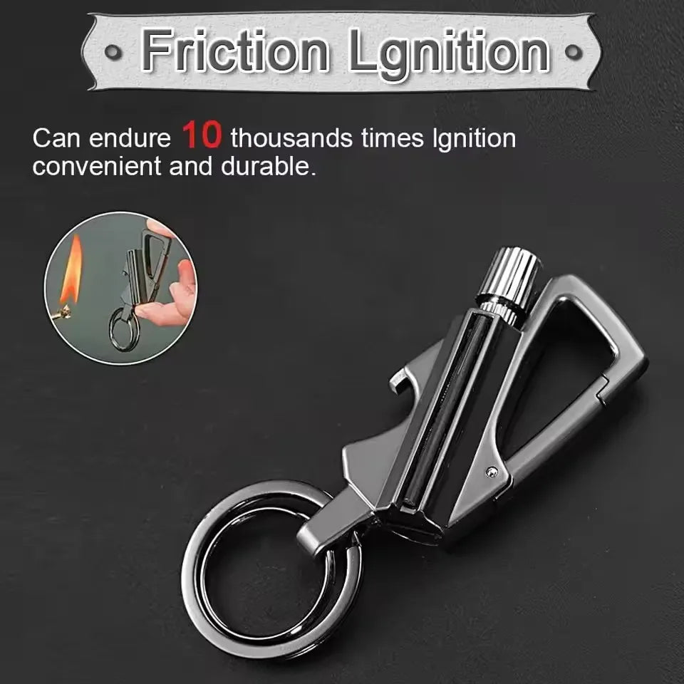 IgniteKey™ - Porte-Clés Briquet Décapsuleur Multifonction Compact