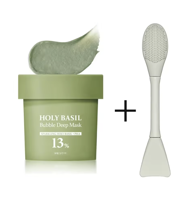 GlowMist - Masque Bouillonnant Nettoyant Basilic et Argile