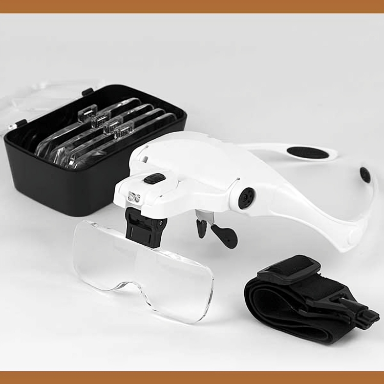 FocusMate™ - Loupe Mains Libres Grossissement LED Intégré