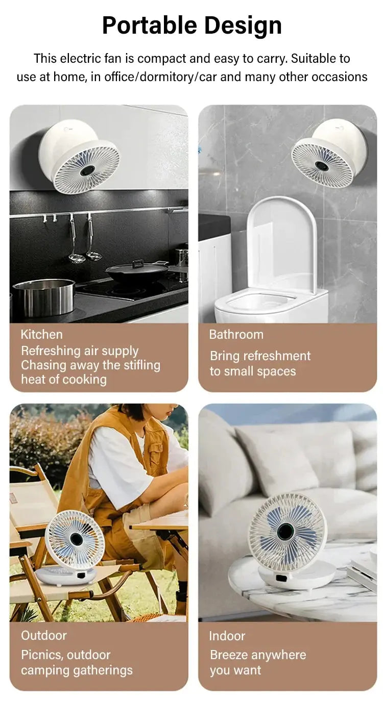 BreezeFlex - Air frais immédiat partout avec confort portable et silencieux