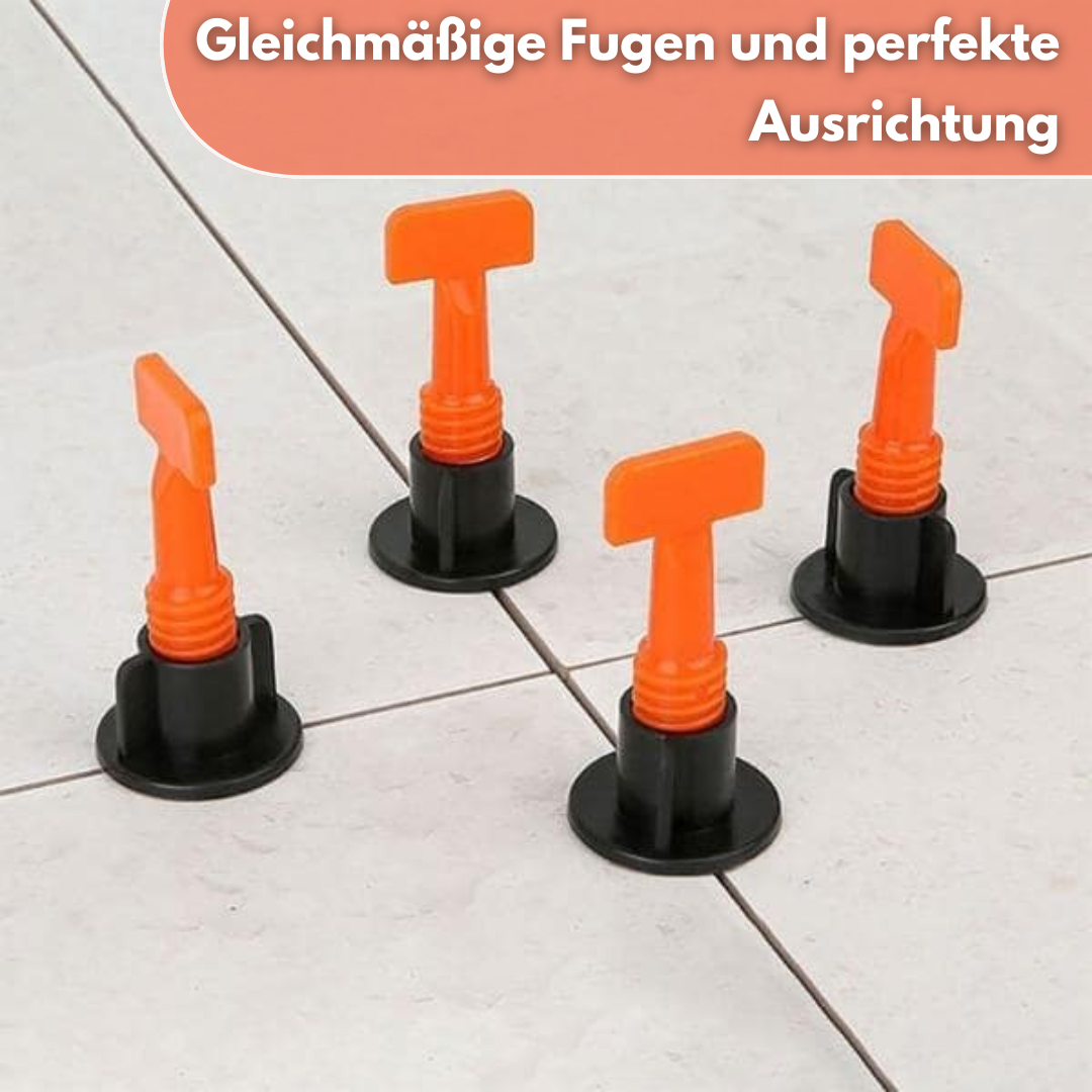 FlatLock™ - Système Nivellement Carreaux Réutilisable 50 Pièces