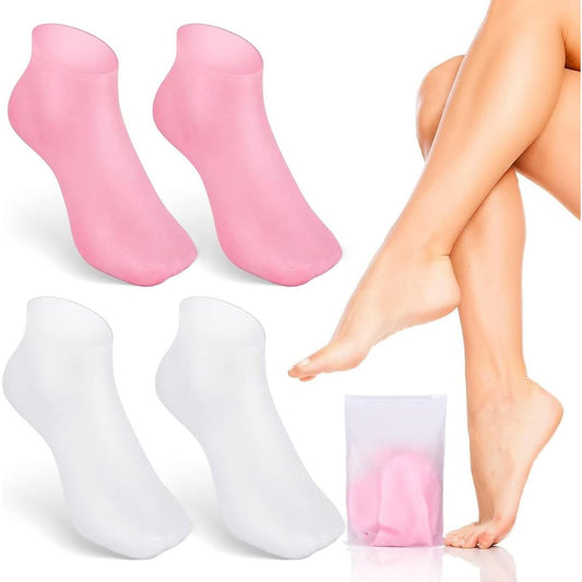 SilkSole - Chaussettes de Pédicure Hydratantes en Silicone
