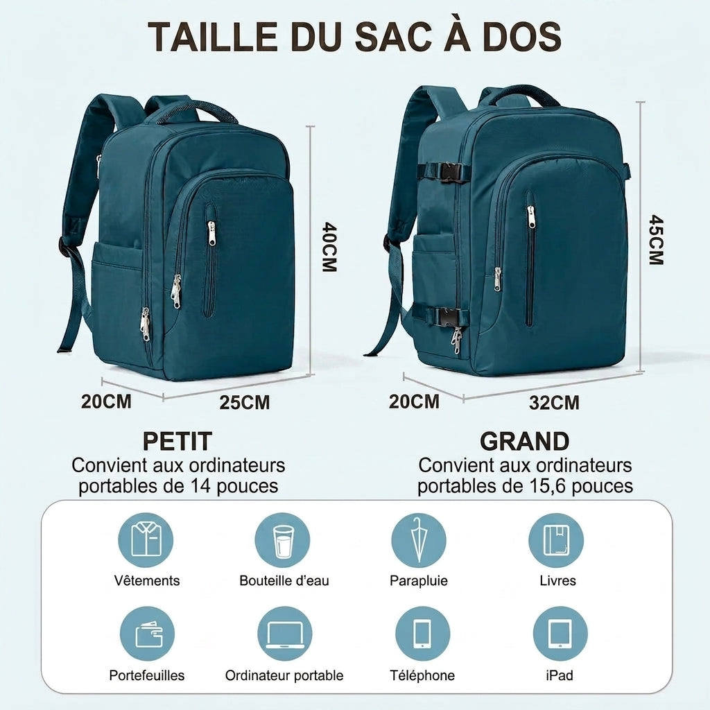 DENEB - sac à dos voyage cabine 45x36x20 Easyjet