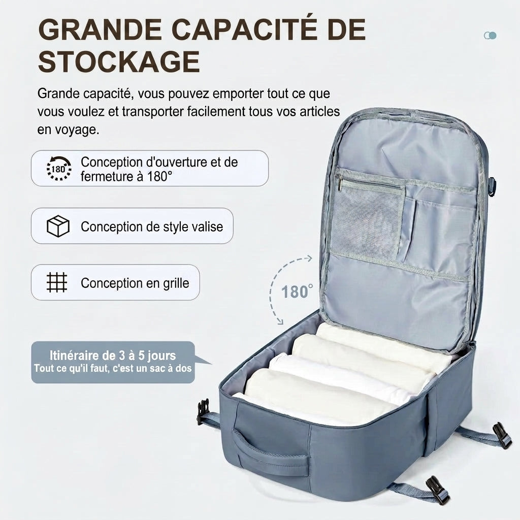 DENEB - sac à dos voyage cabine 45x36x20 Easyjet