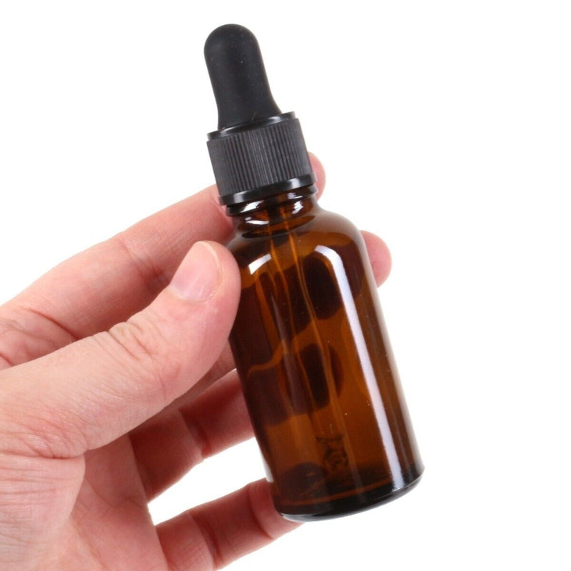 Flacon Pipette Verre Ambré 30ml pour Sérums & Huiles | Le Sac du Voyageur