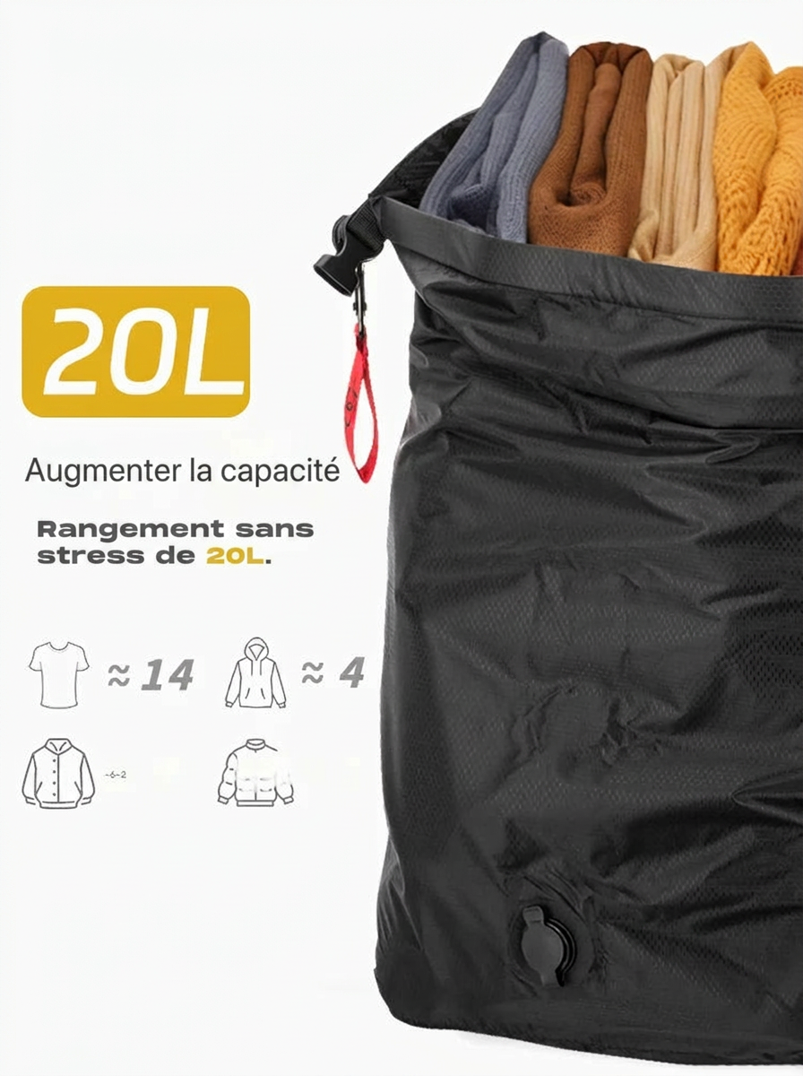 Zéphyr - Sac de Compression Étanche Grande Capacité