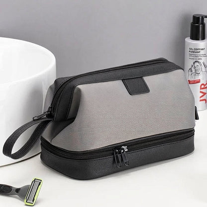 Trousse Toilette Étanche – coloris Gris podwójna warstwa