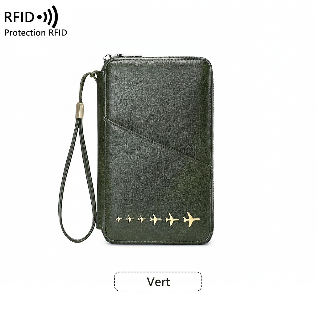 Zéphyr - Portefeuille Familial Anti-RFID Le Sac du Voyageur