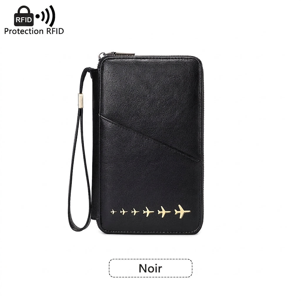Zéphyr - Portefeuille Familial Anti-RFID Le Sac du Voyageur