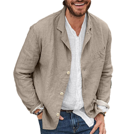 Blazer Homme décontracté léger et respirant – coloris Beige