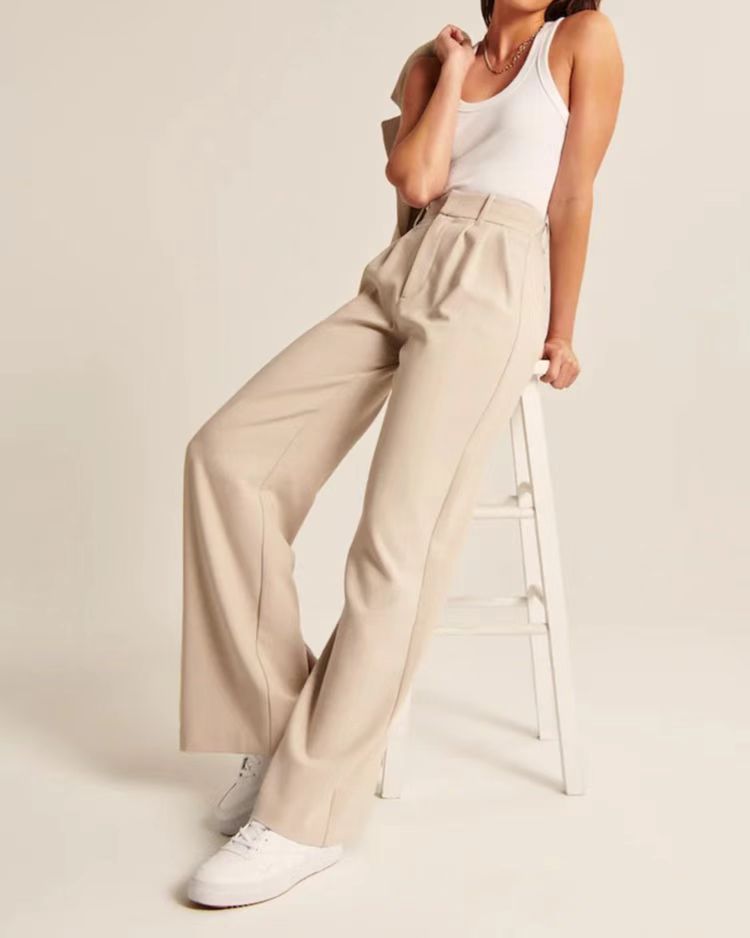 Pantalon Cintré Femme, jambe large