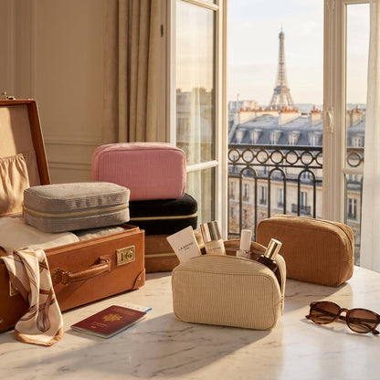 Trousse Maquillage Velours Côtelé – photo 11