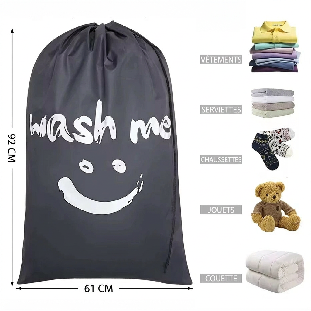Zéphyr - Sac à Linge de Voyage Pliable Grande Capacité