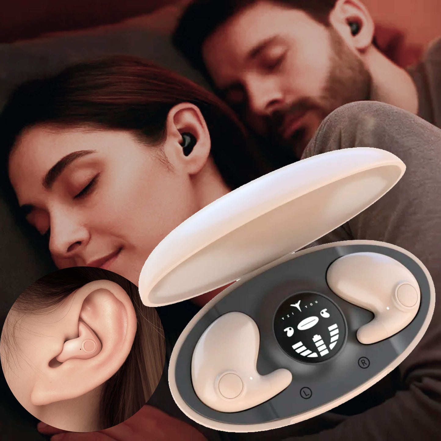 Casque de Sommeil Sans Fil Invisible