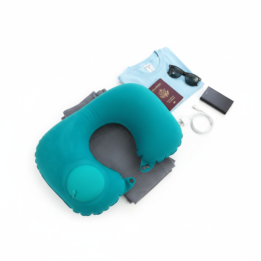 Coussin de Voyage Nuque Gonflable
