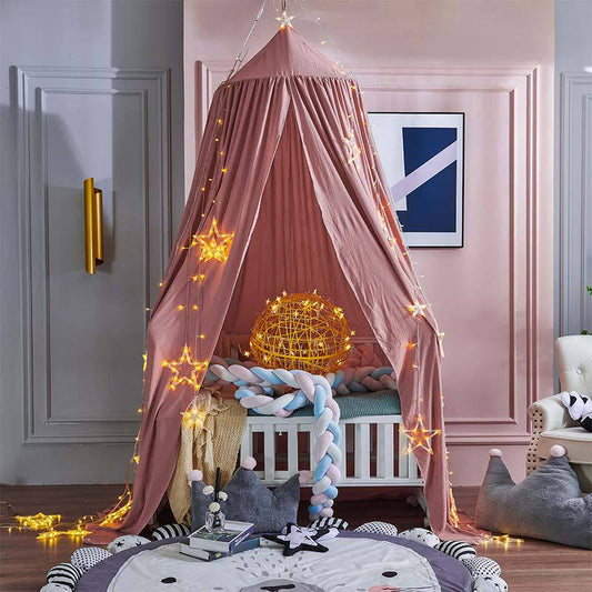 Children's Blackout Bed Canopy with Light Blocking – coloris Light Pink