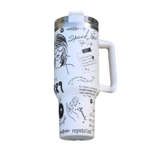 Taylor Swift Limited Edition Stainless Steel Tumbler – coloris White