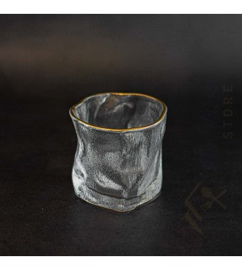 Set de 6 verres Wave 15cl liseré doré