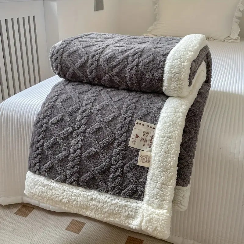 Plaid Sherpa Luxueux Toutes Saisons