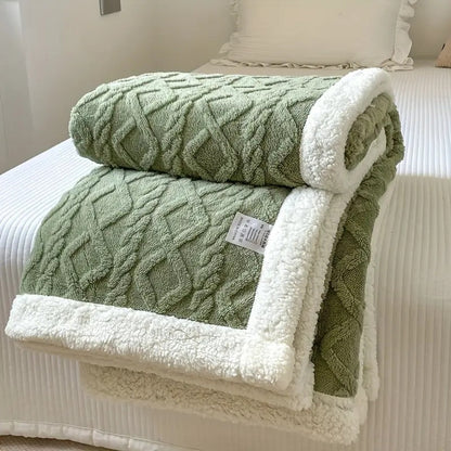 Plaid Sherpa Luxueux Toutes Saisons