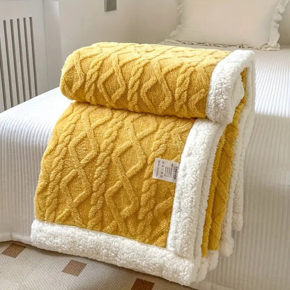 Plaid Sherpa Luxueux Toutes Saisons