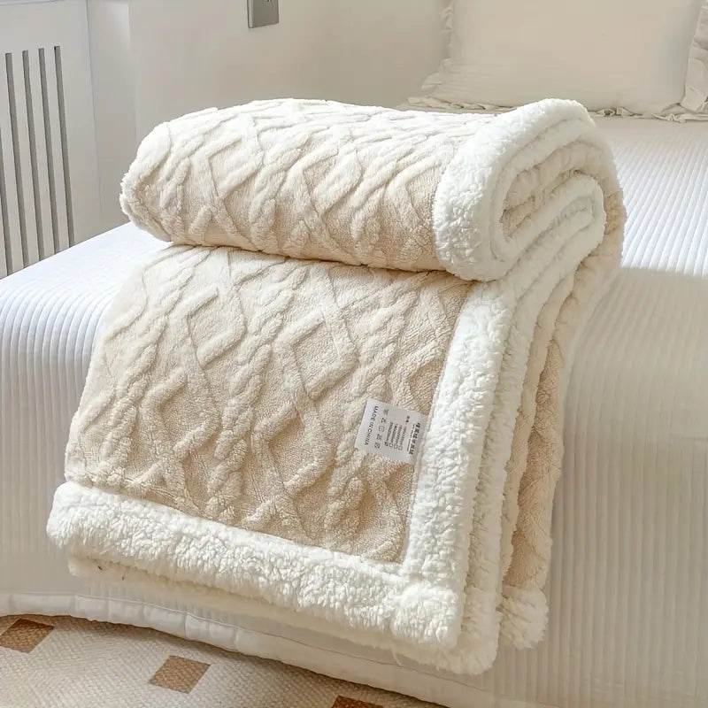 Plaid Sherpa Luxueux Toutes Saisons