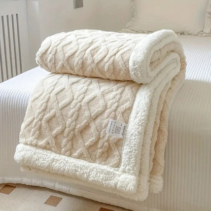 Plaid Sherpa Luxueux Toutes Saisons