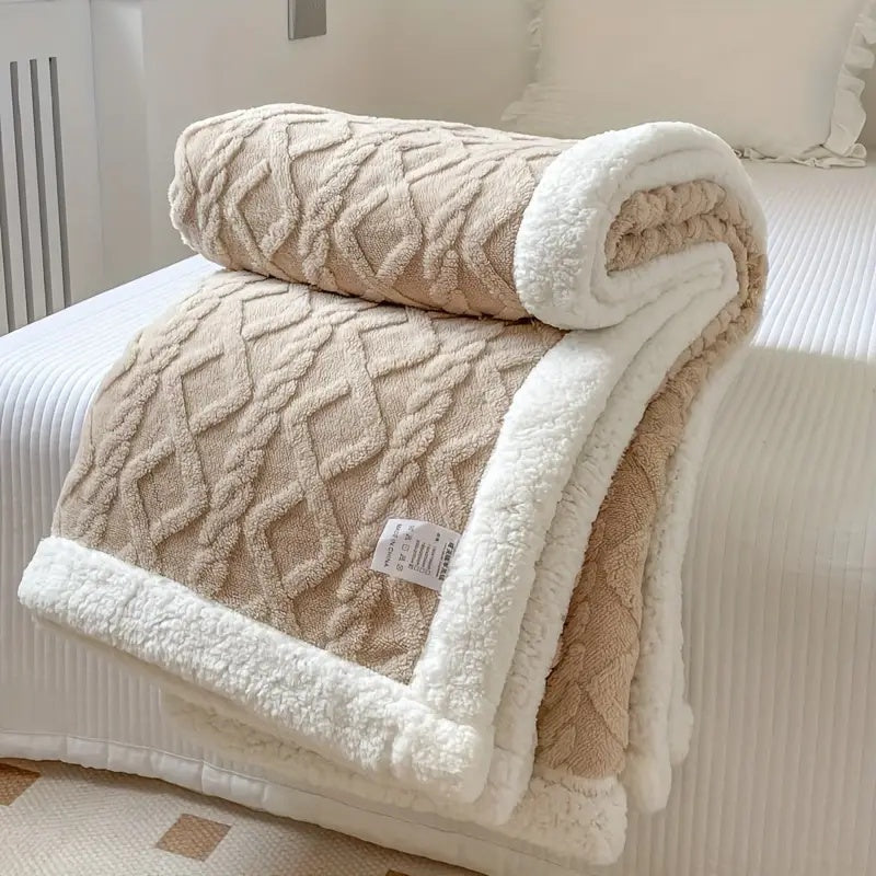 Plaid Sherpa Luxueux Toutes Saisons