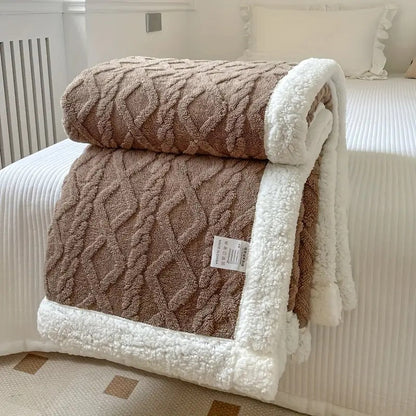 Plaid Sherpa Luxueux Toutes Saisons