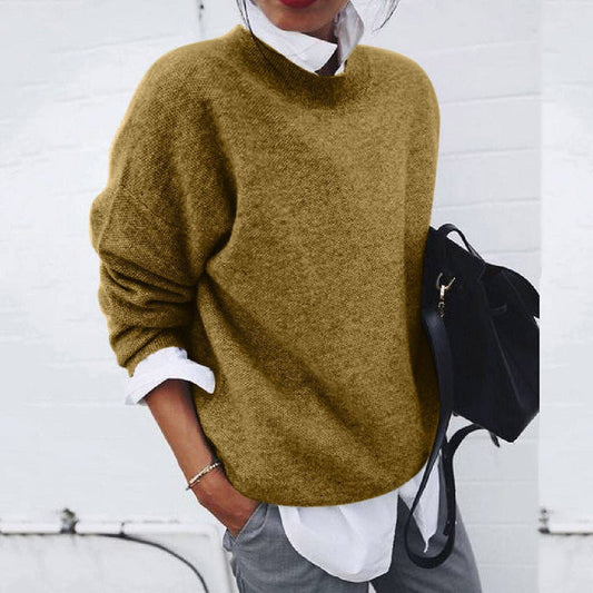 Women's Luxurious & Timeless Modern Knit Sweater – coloris Khaki