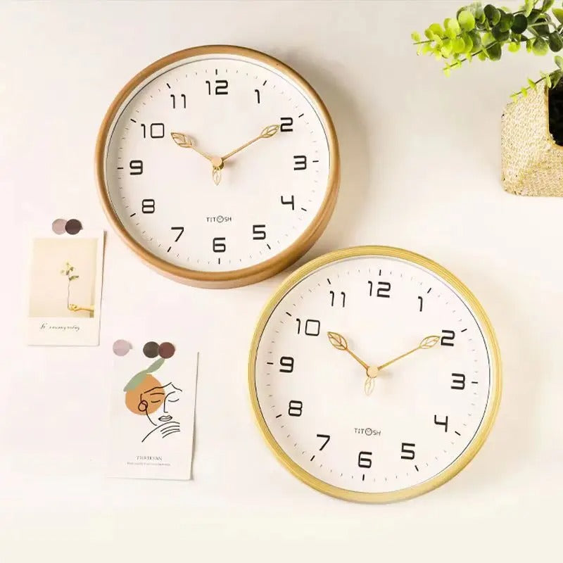 Horloge Murale Minimaliste en Bois