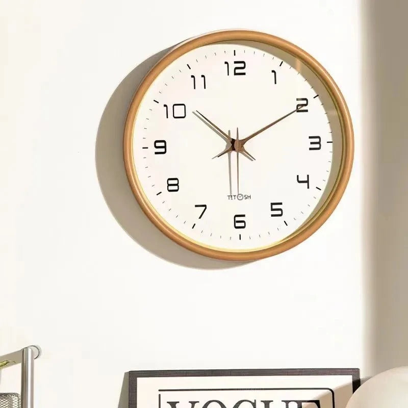 Horloge Murale Minimaliste en Bois