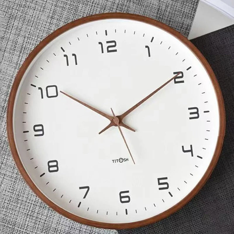 Horloge Murale Minimaliste en Bois
