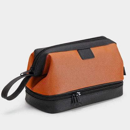 Trousse Toilette Étanche – coloris Marron podwójna warstwa