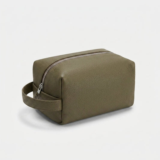 CASSANDRA - Trousse de Toilette Femme en Cuir Vachette Personnalisable