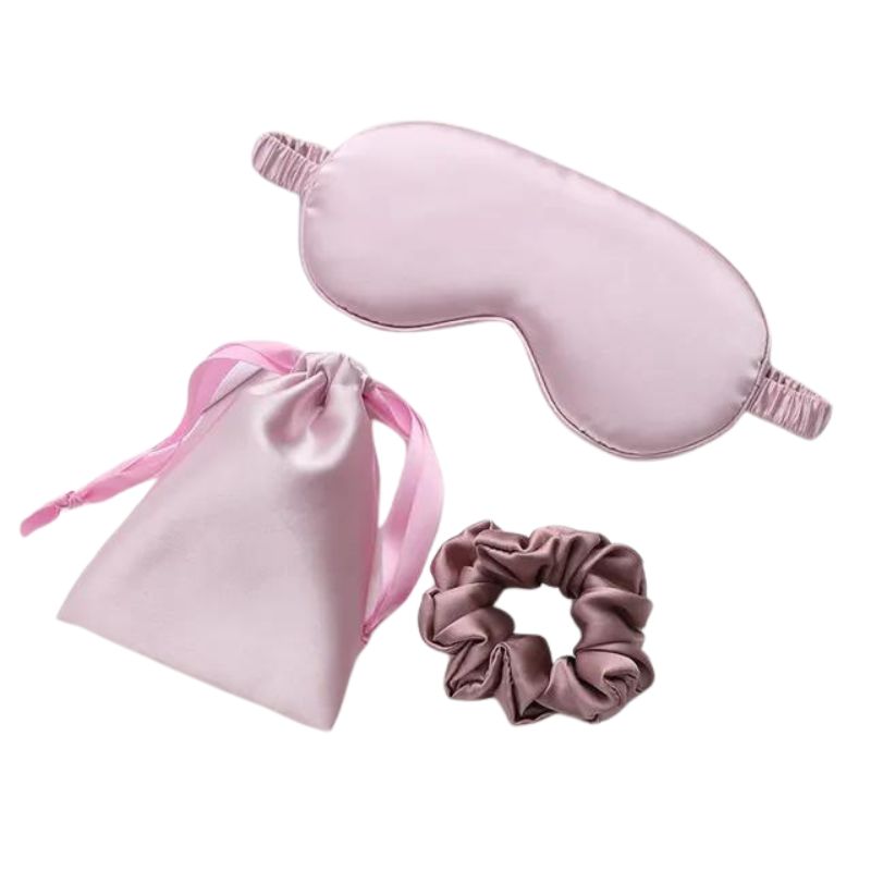 Masque Nuit Luxe Soie Douce | Réparateur & Anti-Fatigue Voyage | Le Sac du Voyageur