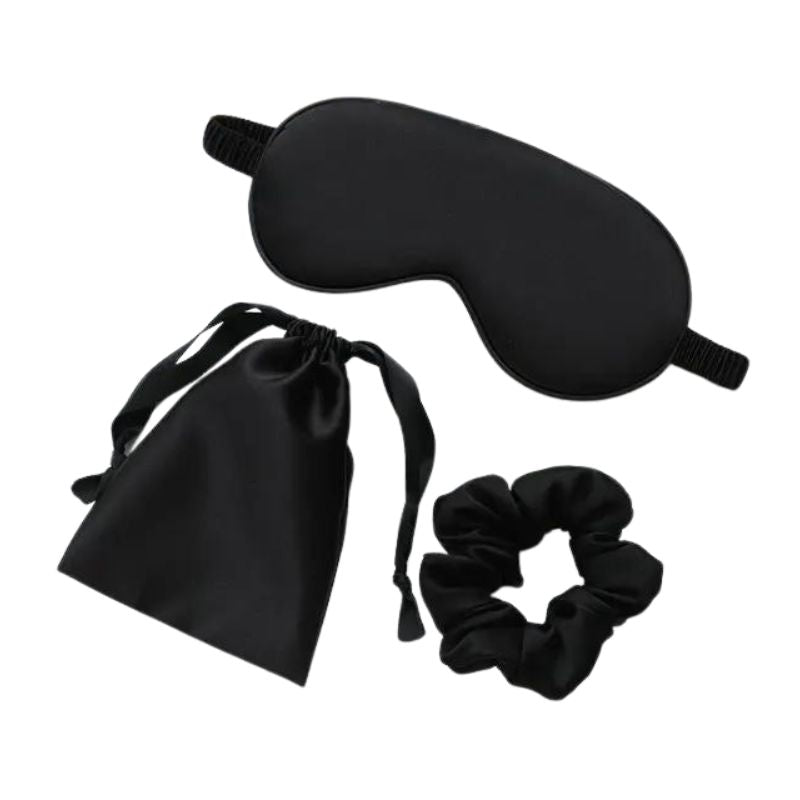 Masque Nuit Luxe Soie Douce | Réparateur & Anti-Fatigue Voyage | Le Sac du Voyageur