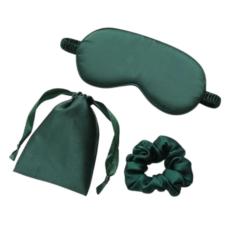Masque Nuit Luxe Soie Douce | Réparateur & Anti-Fatigue Voyage | Le Sac du Voyageur