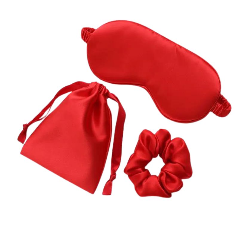 Masque Nuit Luxe Soie Douce | Réparateur & Anti-Fatigue Voyage | Le Sac du Voyageur
