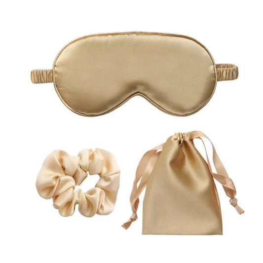 Masque Nuit Luxe Soie Douce | Réparateur & Anti-Fatigue Voyage | Le Sac du Voyageur