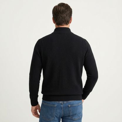 Pull Classique Polyvalent Homme, col zippé