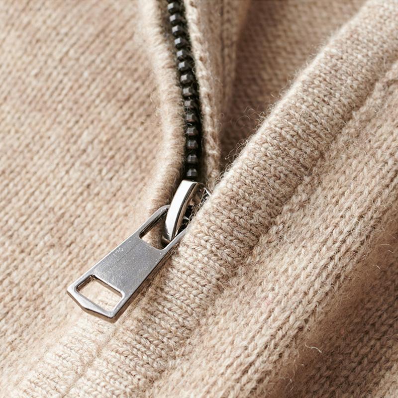 Pull Classique Polyvalent Homme, col zippé