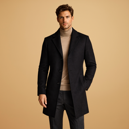 Manteau Classique Cintré Élégant Homme
