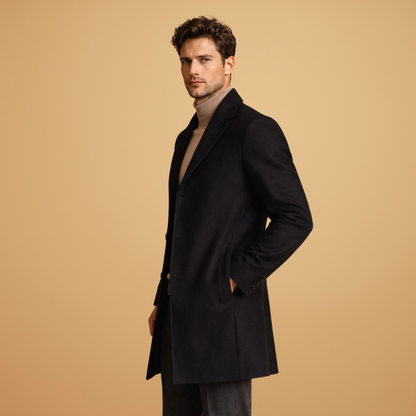 Manteau Classique Cintré Élégant Homme