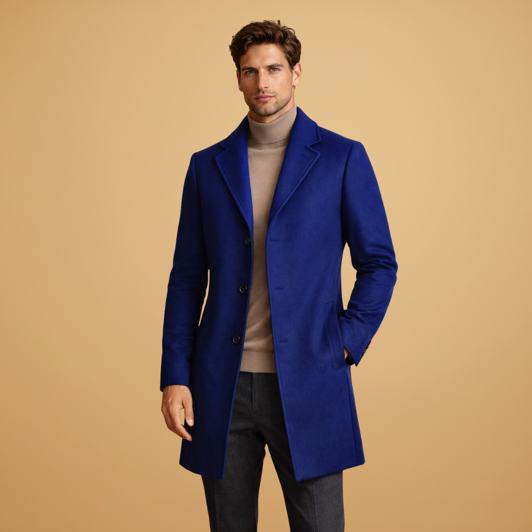 Manteau Classique Cintré Élégant Homme