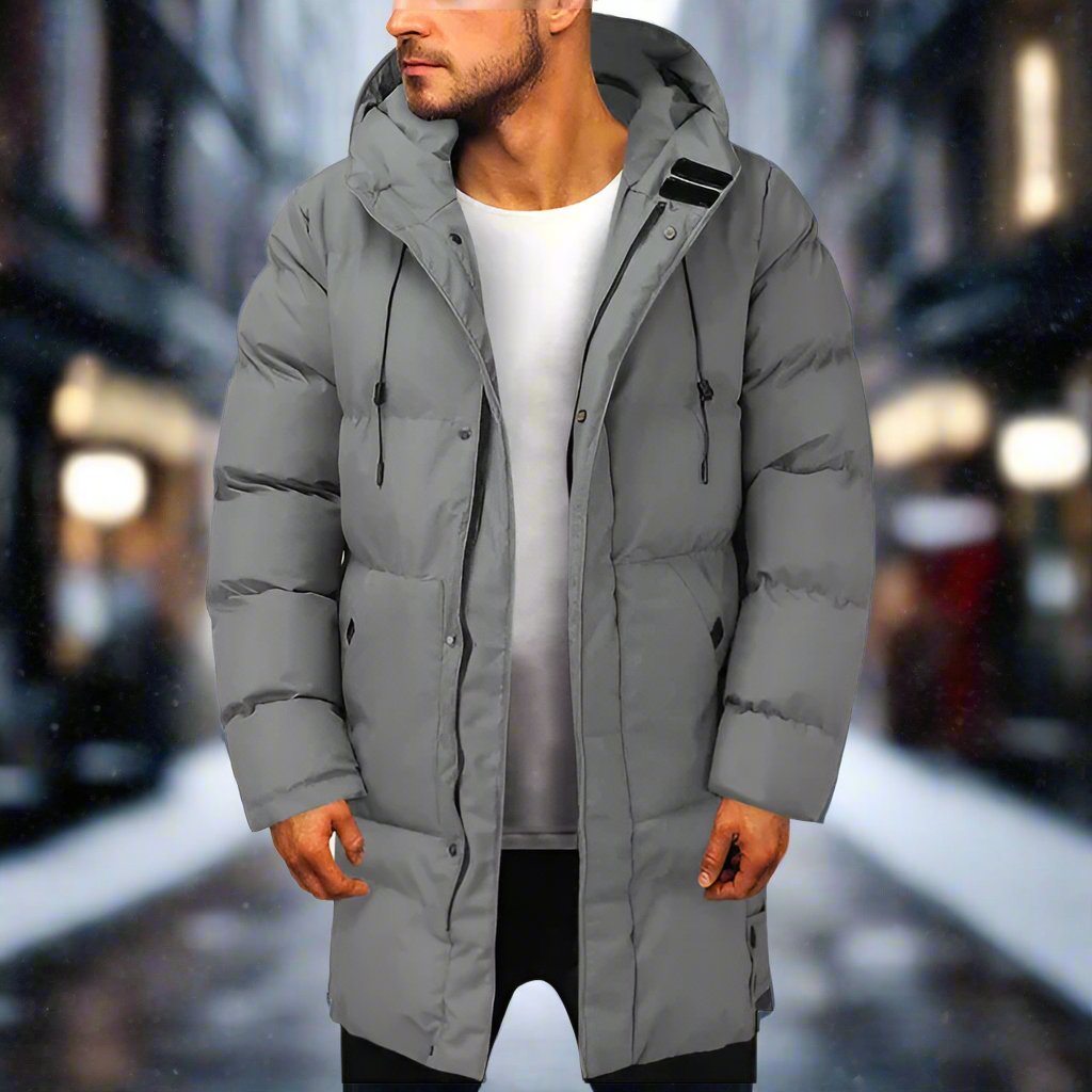 Veste Chaude à Capuche Matelassée Homme
